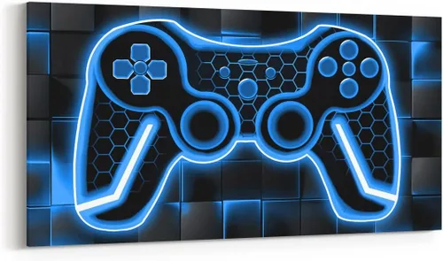 Vista 18 de Feelyou Lienzo decorativo para pared, control de juegos, oficina, pósteres para adultos, regalos de juegos, arte de pared para el baño, arte