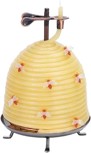 Vista 2 de Candle by the Hour Recambio de vela de 120 horas, cera de abeja natural ecológica con mecha de algodón
