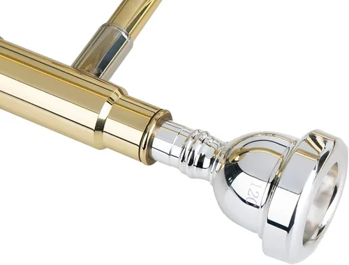 Vista 4 de Glory - Trombón profesional plateado con boquilla de 12c