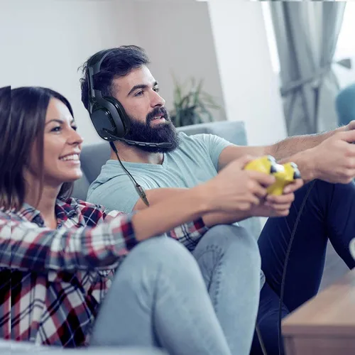 Vista 7 de Cable de repuesto A50 para auriculares con control de volumen y cable adaptador de audio para micrófono, compatible con A10A20A30A50A40A40TR