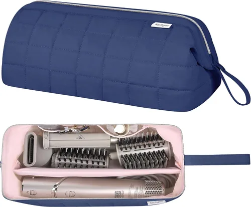 Vista 18 de KarSyon Organizador de Bolsa de Viaje para Herramientas de Cabello para Estuche Dyson Airwrap Soporte Secador de Cabello Shark Flex Style Cepillo
