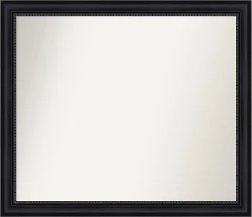 Vista 213 de Amanti Art Espejo personalizado, espejo de baño negro Astor, espejo de pared o espejo de tocador de baño sobre el fregadero (25 x 25 pulgadas)