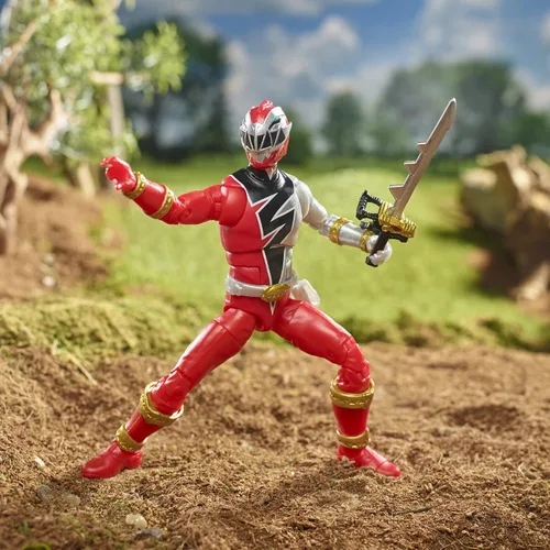 Vista 6 de Power Rangers Lightning Collection Dino Fury Red Ranger - Figura de acción coleccionable de 6 pulgadas