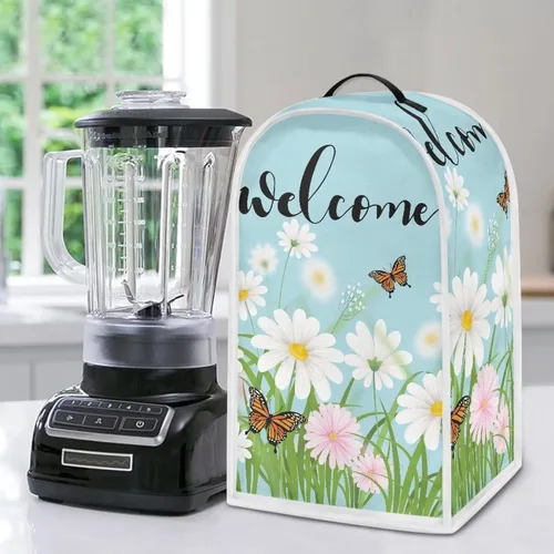 Vista 47 de Aztec Cow - Funda para batidora de girasoles con mango superior, ligera, lavable, para cocina, cafetera, decoración de procesadores de alimentos