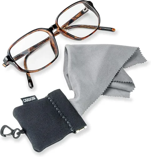 Vista 3 de Carson Stuff-It Pro - Sistema de limpieza de tela de microfibra para lentes, color negro (SN-80BKAM), Pro (versión más grande)