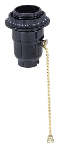 Vista 3 de B&P Lamp Casquillo Roscado con Socket Fenólico de Anillo Socket de Lámpara de Repuesto Fácil de Instalar