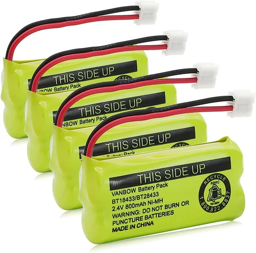 Vista 9 de BT18433/BT28433 2.4V 800mAh Ni-MH Batería inalámbrica para teléfono, también compatible con AT&T BT184342/BT284342 BT8300 BT1011 BT1018 BT1022