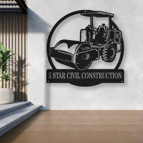 Vista 51 de Letrero de metal personalizado con nombre de camión, semirremolque, arte de pared para valla de garaje, patio, decoración al aire libre, letrero