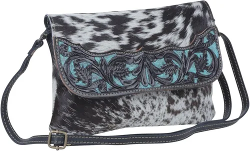 Vista 2 de Myra Bag Bolsa de mano azul Crescent S-3995, Multi