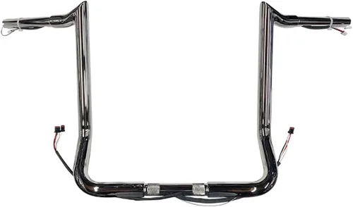 Vista 7 de Dominator Industries Manillar Ape Hanger de 1 1/4 pulgadas precableado de 16 pulgadas compatible con Harley-Davidson Bagger Touring Electra