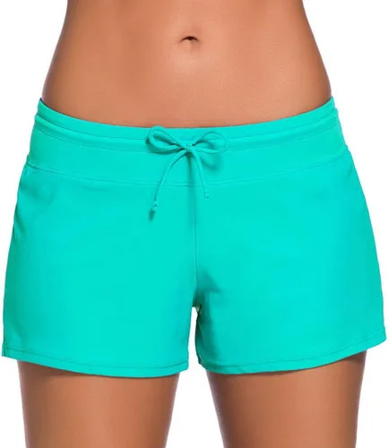 Vista 11 de Traje de baño para mujer, tankini con parte inferior de playa Encaje Up-negro