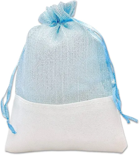 Vista 19 de TheDisplayGuys For Your Modern Living Paquete de 24 bolsas de regalo de lino y organza negra con cordones (XS 3 x 4), recuerdos de fiesta, muestras