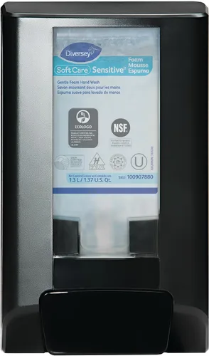 Vista 2 de Diversey D1224700 IntelliCare - Dispensador manual de higiene de manos para líquidos, gel y espuma, jabones y desinfectantes de cuidado suave, Negro