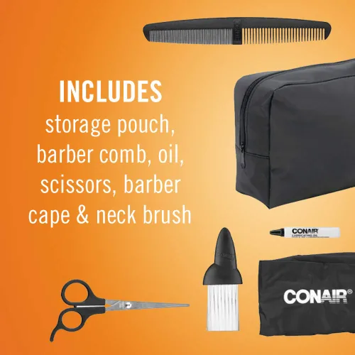 Vista 10 de Conair Kit de corte de pelo giratorio de corte uniforme con cable/inalámbrico
