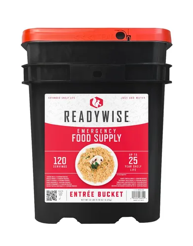 Vista 8 de ReadyWise Prepper Pack Cubo – 52 porciones de suministro de alimentos de emergencia, kit de supervivencia, comidas con proteínas, alimentos
