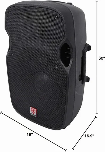 Vista 12 de Rockville SPGN154 15" Passive 2-Way DJ PA Speaker, 4 Ohm, ABS Cabinet