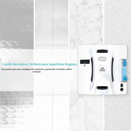 Vista 3 de HOBOT -298 Robot automático de limpieza de ventanas con rociador de agua ultrasónico, limpieza inteligente, plan de ruta inteligente AI, tanque