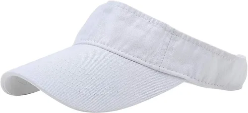 Vista 19 de Gorras Deportivas con Visera Solar de Algodón con Parte Superior Abierta para Hombres y Mujeres Verde militar