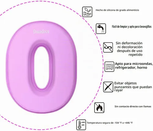 Vista 2 de Ducodocu Molde grande de silicona para tartas con números 3D, molde para hornear DIY para cumpleaños, aniversario, número de 0