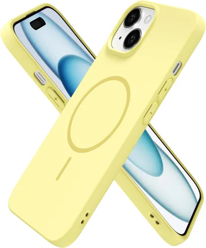 Vista 22 de Oakxco Funda de Silicona Mag Safe para iPhone 12 Pro Max, Funda Magnética Delgada y Fina Compatible con Carga Inalámbrica MagSafe, Bonita Funda