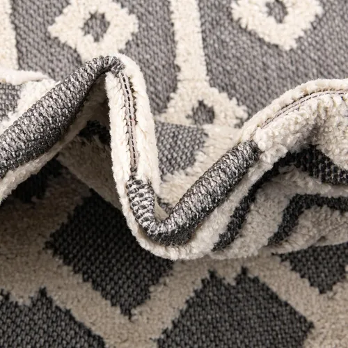 Vista 7 de Unique Loom Arlo Collection Alfombra de área - Lenny (rectangular 2' 0" x 3' 0", carbón/marfil)