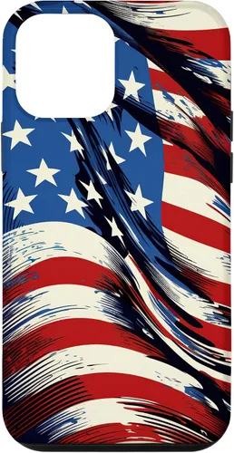Vista 16 de iPhone 16 Cool USA Flag - Estados Unidos de América - Funda de diseño patriótico
