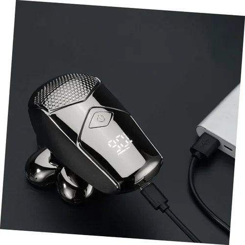 Vista 4 de Beaupretty Afeitadora eléctrica recargable para hombre, 6 cabezales para recortadora de pelo, afeitadora de barba