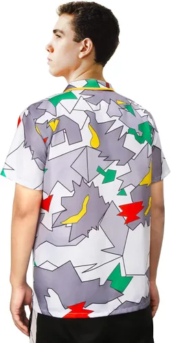 Vista 4 de Dustin Camisa abotonada para hombre, camiseta Henderson para cosplay, camiseta de béisbol juvenil, manga corta, trajes de Halloween aterradores
