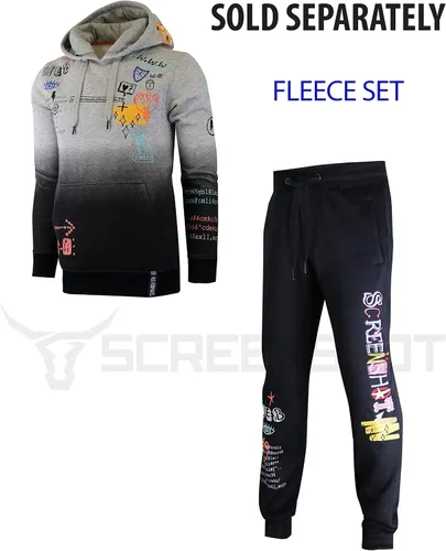 Vista 3 de Screenshot - Sudadera con capucha de forro polar para hombre, estilo urbano