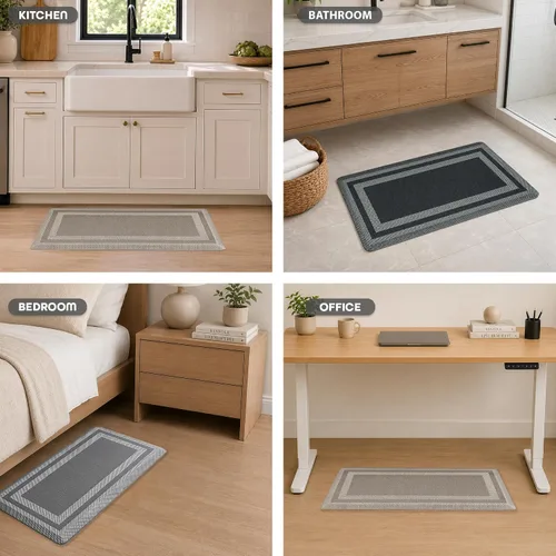 Vista 6 de Allure Extra Comfort - Alfombrilla antifatiga de 20 x 39 pulgadas, borde Gris