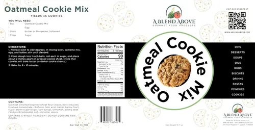 Vista 6 de Mezcla de galletas A Blend Above Chocolate Chunk (hace aproximadamente 36 galletas), rápida y fácil de hacer, preparación de 10 minutos, chispas
