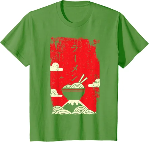 Vista 62 de Ramen Noodles Camiseta de arte japonés, Negro