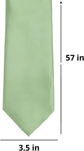 Vista 91 de tiemart Corbata de color sólido para hombre Longitud estándar