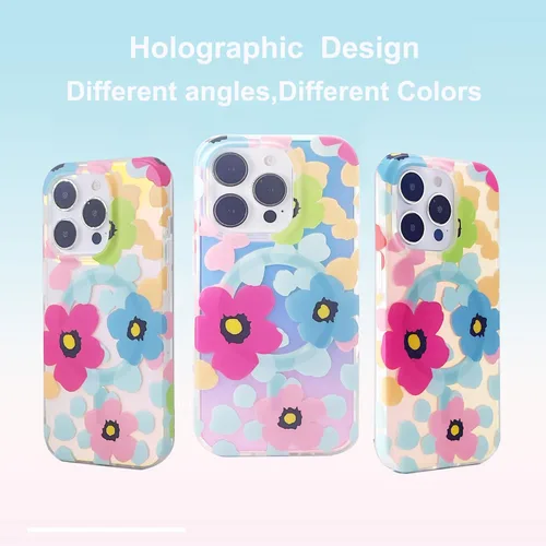 Vista 3 de Funda magnética para iPhone 14 Pro Max de 6.7 pulgadas, compatible con carga MagSafe de TPU suave, parachoques delgado, a prueba de golpes, bonita