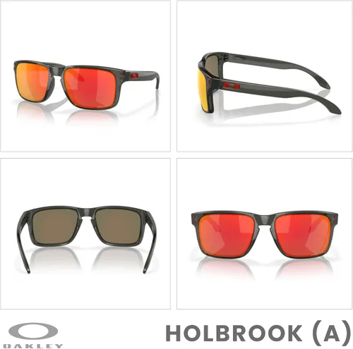 Vista 3 de Oakley Holbrook Asian Fit OO9244 - Gafas de sol de puente bajo para hombre, paquete con correa y kit de cuidado iWear de diseñador