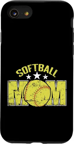 Vista 18 de Softball Mom Sports Parent Team Supporter Case for iPhone 16