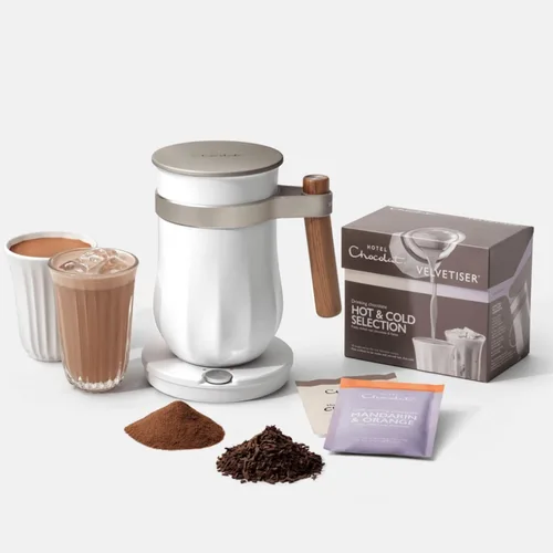 Vista 4 de Hotel Chocolat Velvetiser - Máquina de Chocolate Caliente para el Hogar - Elaborador de Chocolate Caliente de Grado Barista - Edición Carbón - 2