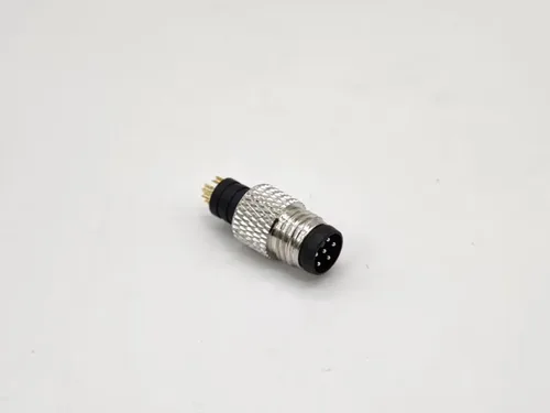 Vista 7 de Elecbee 5 unids M8 conector 6 pin macho recto macho sobremoldeado soldadura copa sin blindaje un código