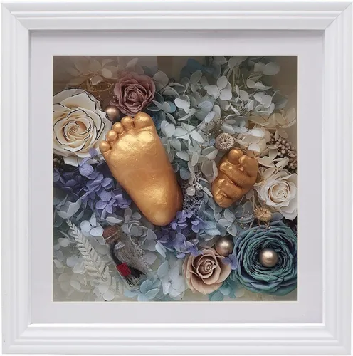 Vista 8 de Marco Shadow Box, blanco, madera, 4x6 Small, Wooden Frame, for Dried Flowers & Plant Specimen, Memory Photos & Medal, Bouquet & Trinket, Wall or