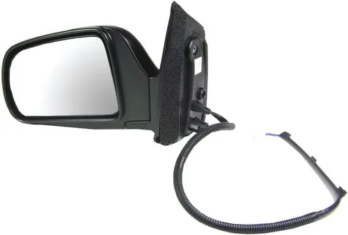 Vista 64 de TRQ Espejo plegable con calefacción eléctrica del lado del conductor con indicador de punto ciego pintura a juego negro liso compatible con Kia