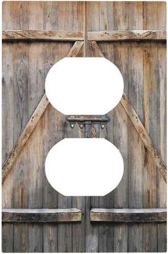 Vista 183 de Taupe Beige Marrón Gris Abstracto Arte 1-Banda Interruptor de Luz Doble de Recepción Placa de Pared Toma Cubiertas Eléctricas Decorativas Modernas