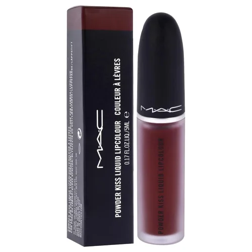 Vista 3 de Powder Kiss - Lápiz labial líquido 995 Fashion Sweetie por MAC para mujer, 0.17 onzas