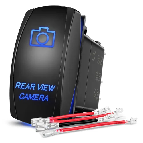 Vista 10 de Nilight - Interruptor basculante de compresor de aire con barra de luz LED, interruptores de 5 pines, láser encendido/apagado, interruptores SPST