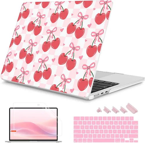 Vista 21 de Mektron Diseñada para MacBook Air 2025/2024/2023 de 15 PULGADAS M4 A3241 /M3 A3114 /M2 A2941, Carcasa de Cubierta Rígida de Plástico Impreso