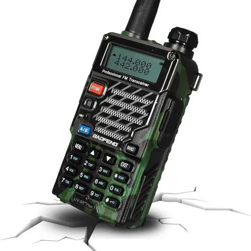 Vista 6 de BAOFENG UV-5R+ Plus Radio bidireccional, largo alcance para adultos, recargable con auricular, Walkie Talkie para exteriores, 144-148MHz 420-450MHz