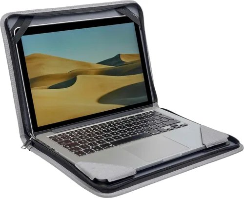 Vista 3 de Funda de cuero gris para laptop compatible con laptop Dell Inspiron 16 Plus 7620 de 16 pulgadas