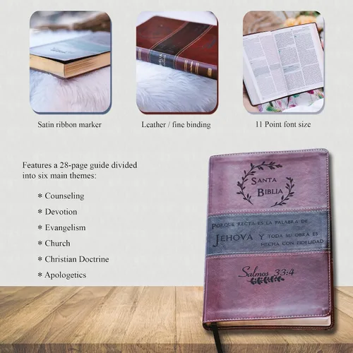 Vista 9 de STARKENBURG COMPANY Biblia Español Personalizada: crea tu propio diseño grabado personalizado con un diseñador, Letra Grande Biblia Santa