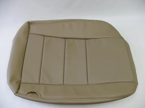 Vista 5 de 2002 a 07 para Ford F250 Lariat Driver & Passenger Bottom Seat Covers TAN Perforated