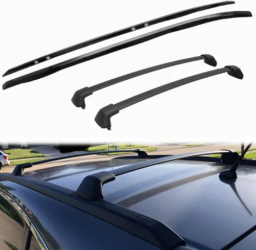 Vista 8 de ANTS PART Barras transversales para portaequipajes para Honda CRV CR-V 2012 Barras cruzadas (negro)