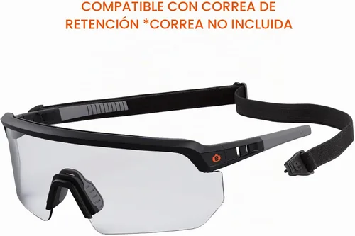 Vista 5 de Ergodyne Gafas de Seguridad Skullerz Aegir Unisex para Adultos Antiarañazos y Antivaho Mejorado, Lentes de Sol Lente Transparente